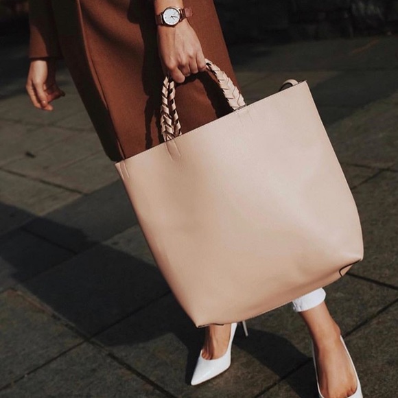 Anthropologie Handbags - Jules Kae Blush Vegan Leather Tote